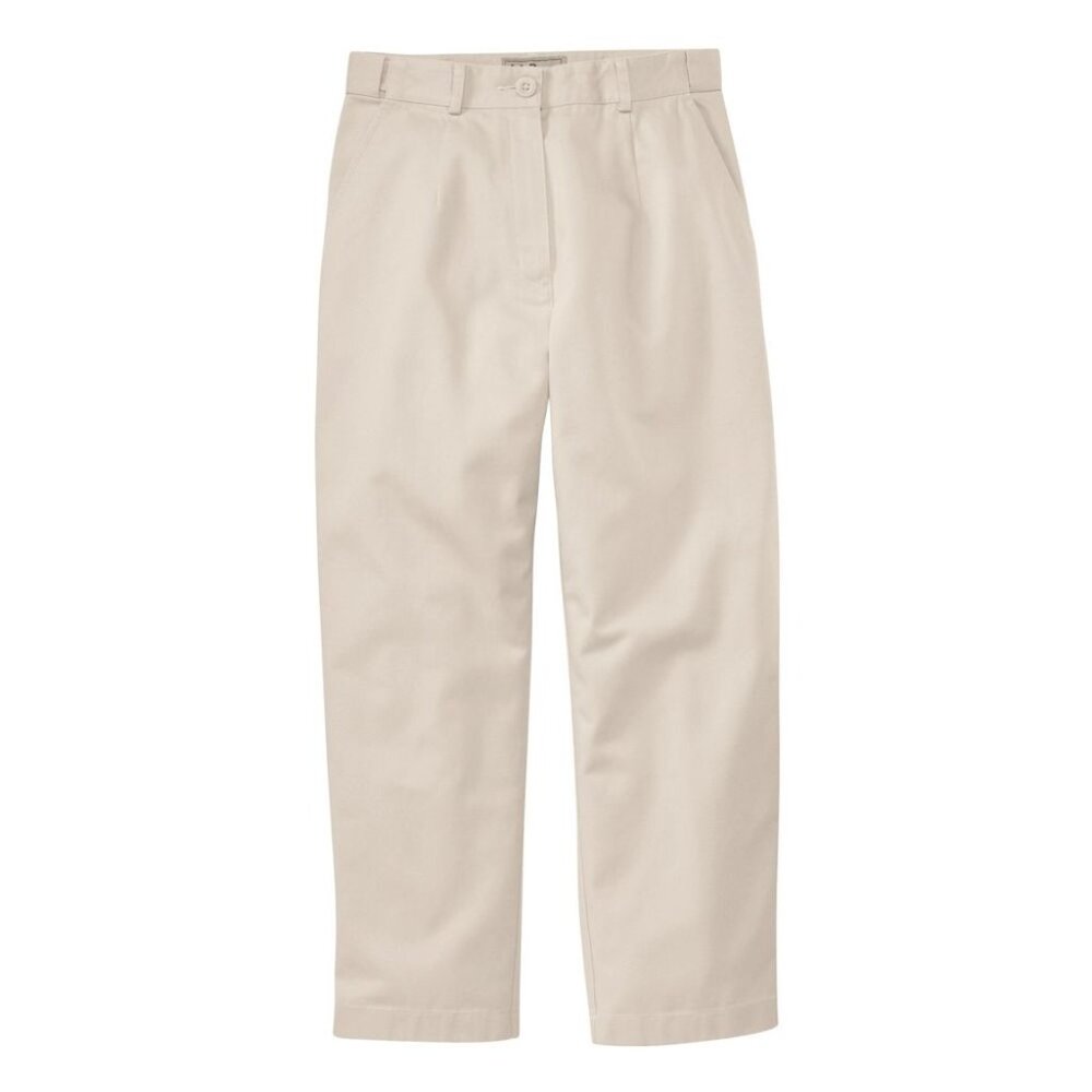 LL Bean Women’s Plus Size 20 Khaki Cropped Comfort Fit Bayside Pants NWT